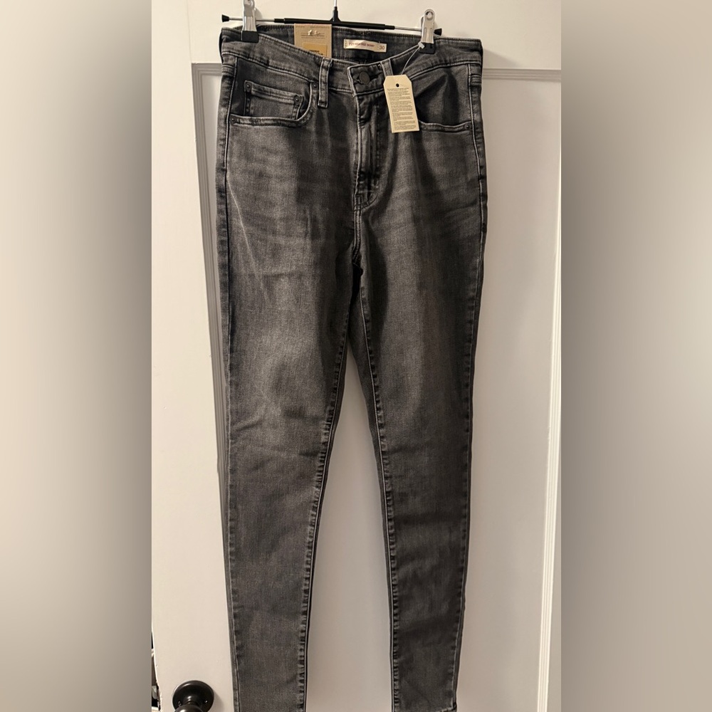 Women's Levi 721 Gray High Rise Skinny Jeans